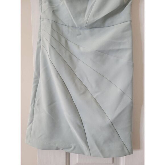 Michael Costello x Revolve Ava Dress One Shoulder Mini Ice Blue Size XS NWT $188 - Picture 5 of 9